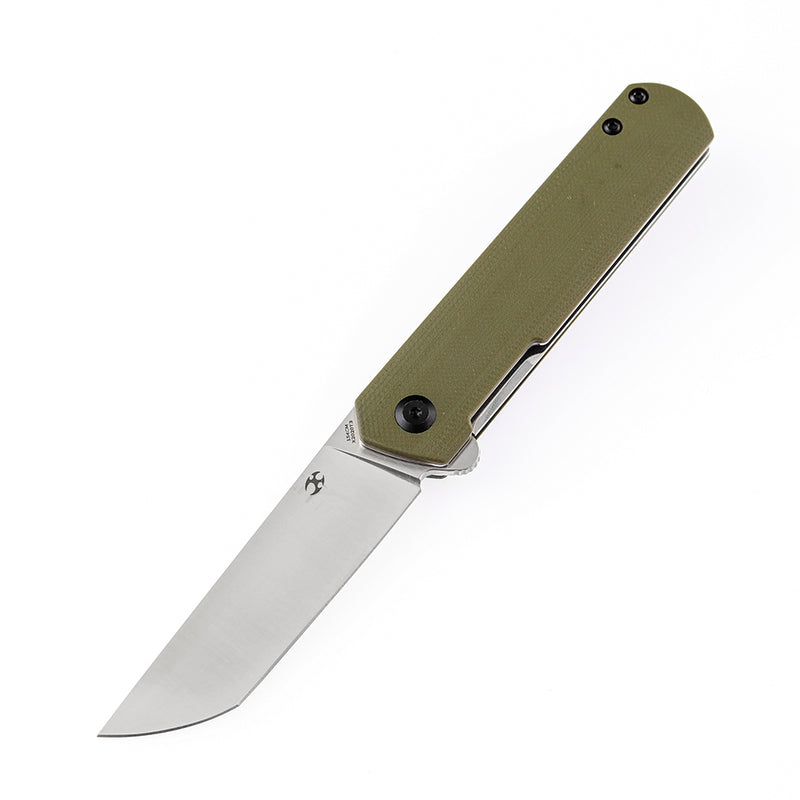 KANSEPT Foosa X2020T3 154CM Blade Liner Lock Folder OD Green G10 Handle Rolf Helbig Design