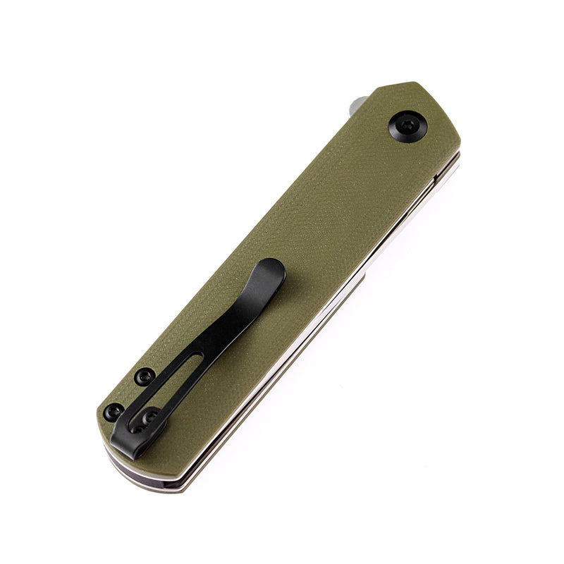 KANSEPT Foosa X2020T3 154CM Blade Liner Lock Folder OD Green G10 Handle Rolf Helbig Design