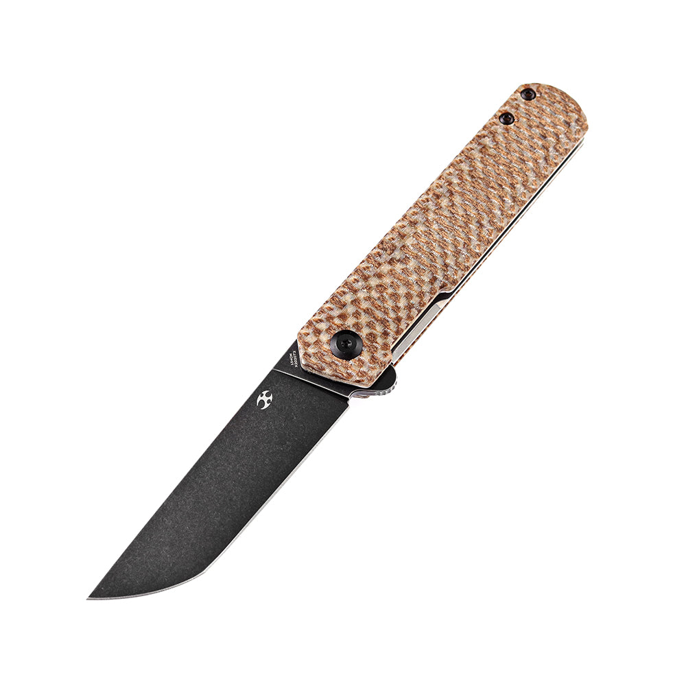 KANSEPT Foosa X2020T2 154CM Blade Liner Lock Folder Plaid Brown