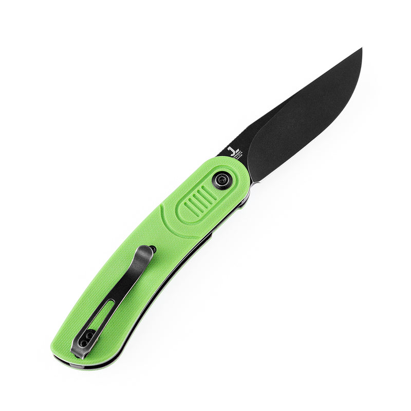 KANSEPT Reverie T2025A4 Black TiCn Coated 154CM Blade Grass Green G10 Handle with Justin Lundquist Design
