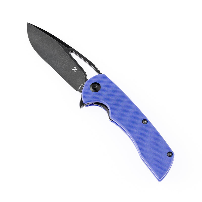 Kryo T1001B2 Black Coating D2  Blade Blue G10 Handle with Kim Ning Design