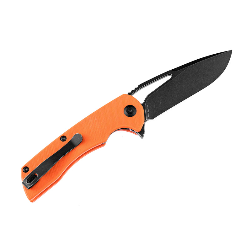 Kryo T1001B4 Black Coating D2 Blade Orange G10 Handle with Kim Ning Design