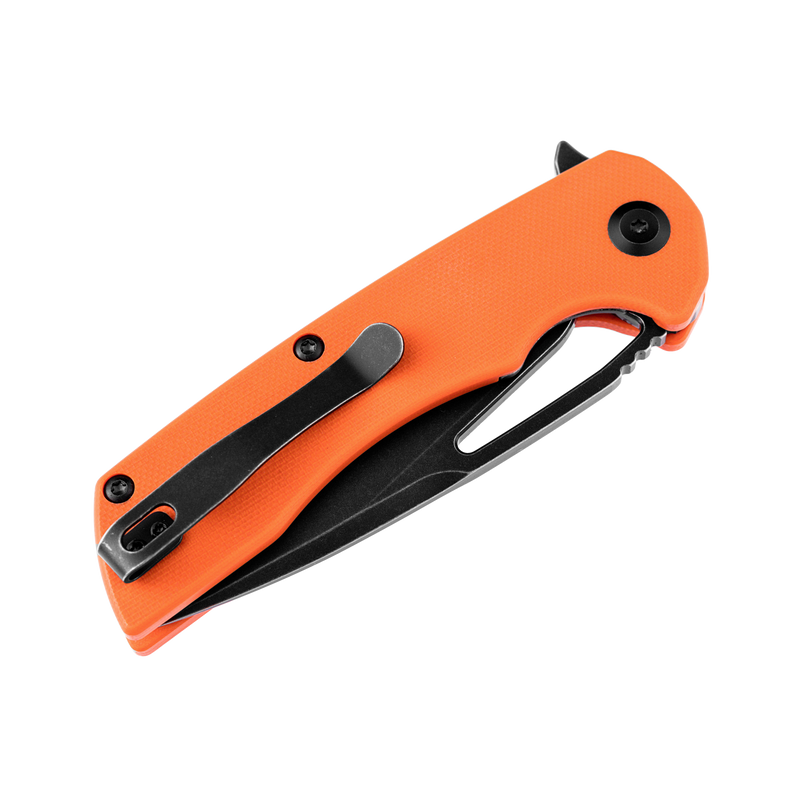 Kryo T1001B4 Black Coating D2 Blade Orange G10 Handle with Kim Ning Design