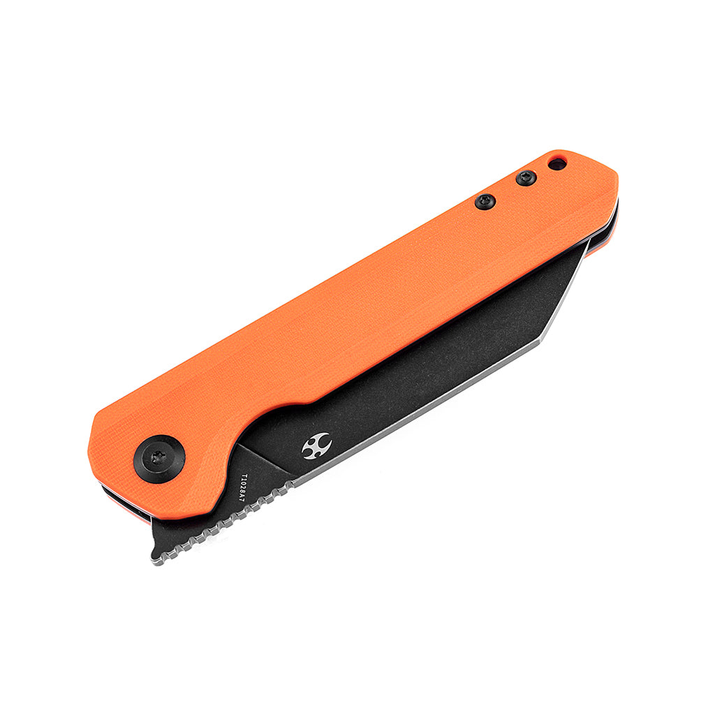 KANSEPT Bulldozer Front Flipper Orange G10 Handle(3.56