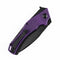 Mini Hellx T2008A6 Black TiCn Coated D2 Blade Purple G10 Handle with Mikkel Willumsen Design