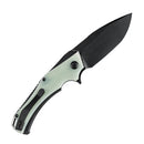 Mini Hellx T2008A4 Black TiCn Coated D2 Blade Jade G10 Handle with Mikkel Willumsen Design