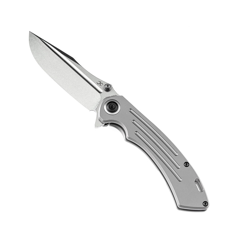 Pretatout K1032A2  Titanium Handle CPM-S35VN Blade with Kmaxrom Design