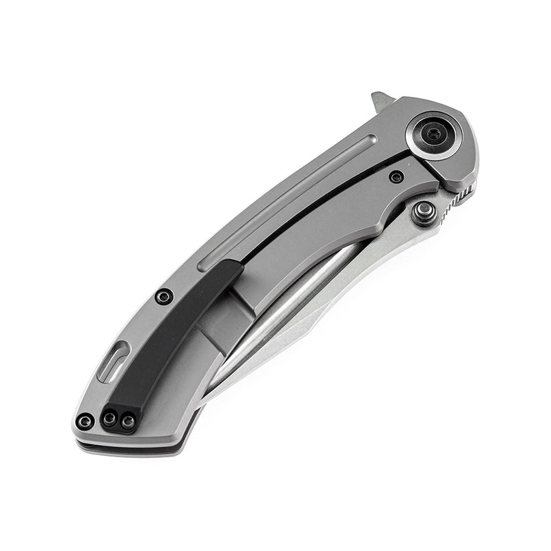 Pretatout K1032A2  Titanium Handle CPM-S35VN Blade with Kmaxrom Design