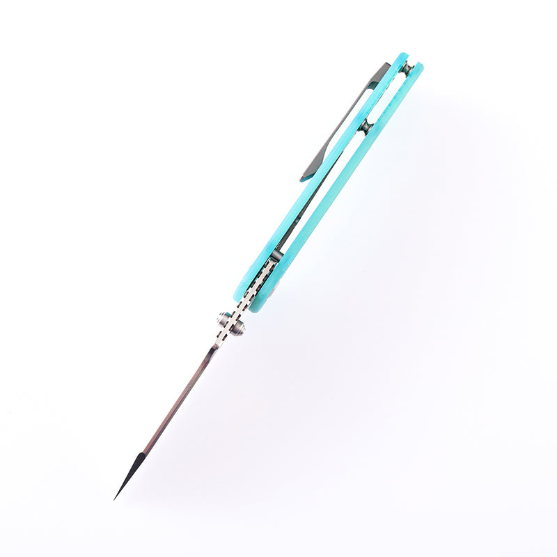 Main Street T1015B4 Blue G10 Handle Stonewashed 154CM Blade Dirk Pinkerton Design