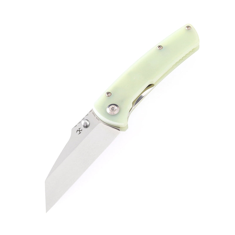 KANSEPT Main Street Thumb Stub Jade G10 Handle (3.36" 154CM Blade) Dirk Pinkerton Design-T1015B1