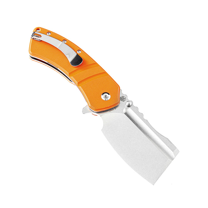 Cleavers XL Korvid T1030A6 Orange G10 Handle Designed by Koch Tools
