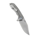 Entity K1036B1 Satin CPM-S35VN Blade Bead Blasted Titanium Handle with Nalu Knives design