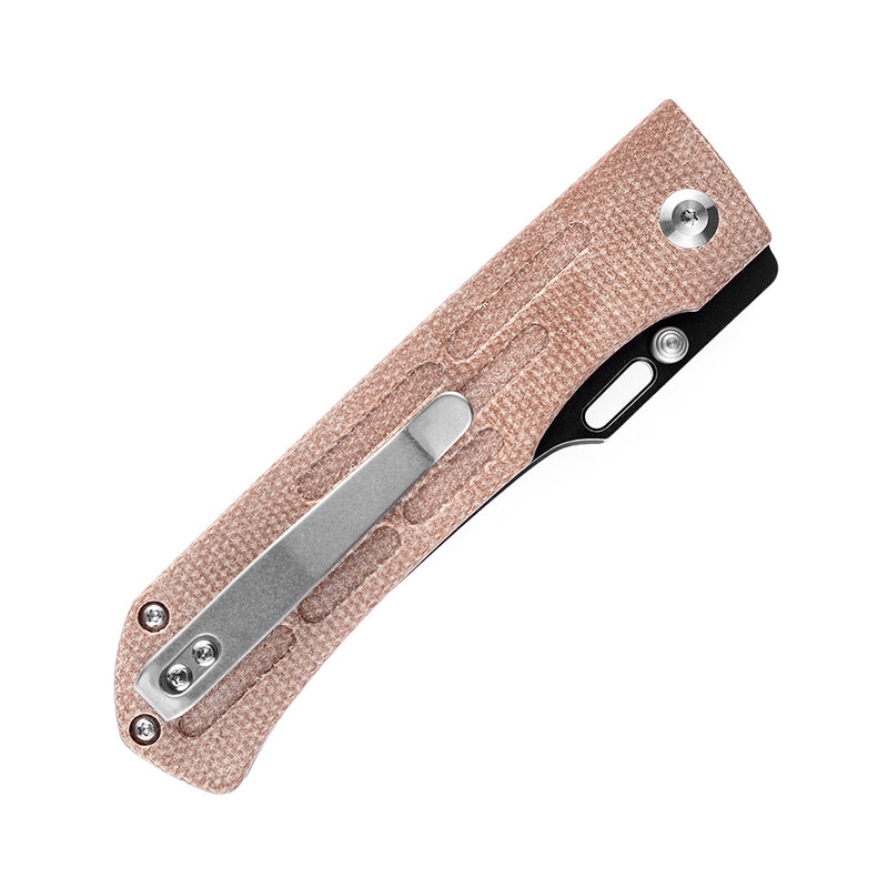 Reedus T1041A5 Black TiCn Coated and Stonewashed 154CM Blade Brown Micarta Handle with D.O.C.K. Design