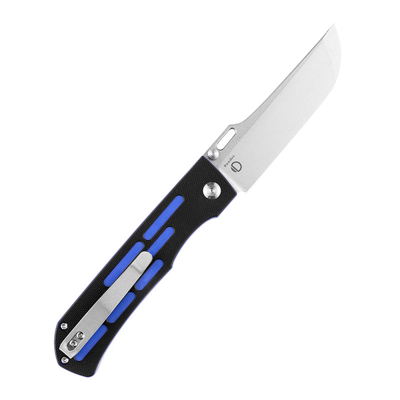 Reedus T1041A4 Stonewashed 154CM Blade Black and Blue G10 Handle with D.O.C.K. Design