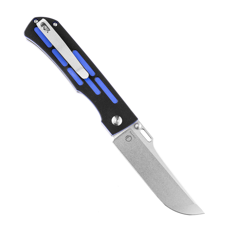 Reedus T1041A4 Stonewashed 154CM Blade Black and Blue G10 Handle with D.O.C.K. Design