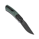 Reverie K2025A6 Under 3'' Front Flipper OD Green G10 Handle with Titanium Bolster S35VN Blade Justin Lundquist Design