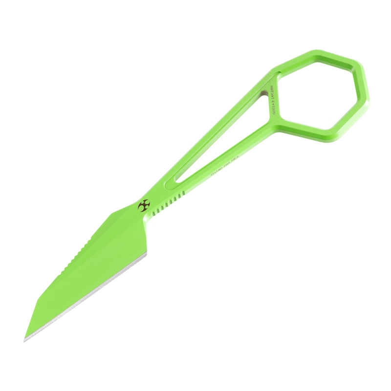 HEX G001A3 Light Green Coating 14C28N + Sheath Blade 14C28N Handle with Ostap Hel Design