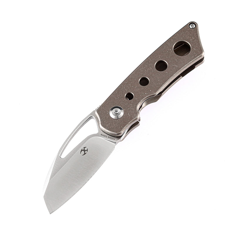 KANSEPT Goblin K2016A6 CPM-S35VN Blade and Titanium Handle with Holes Marshall Noble Design
