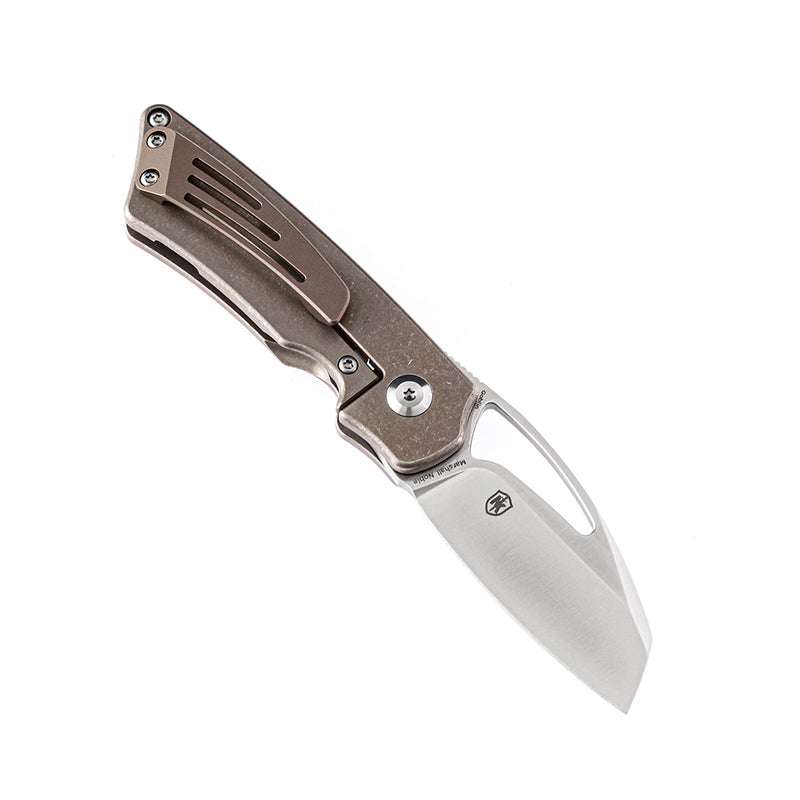 KANSEPT Goblin K2016A6 CPM-S35VN Blade and Titanium Handle with Holes Marshall Noble Design
