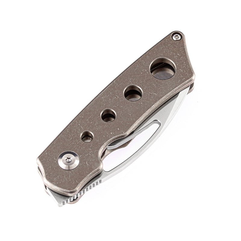 KANSEPT Goblin K2016A6 CPM-S35VN Blade and Titanium Handle with Holes Marshall Noble Design