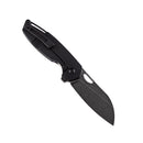 Model 6 K1022A4 Black TiCn Coated M390 Wharncliffe Blade Black Anodized Titanium Timascus Handle  Nick Swan Design