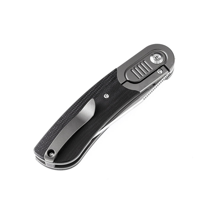KANSEPT Reverie Front Flipper Knife Black G10+ Titanium Bolster Handle (2.92'' CPM S35VN Blade)Justin Lundquist Design-K2025A1