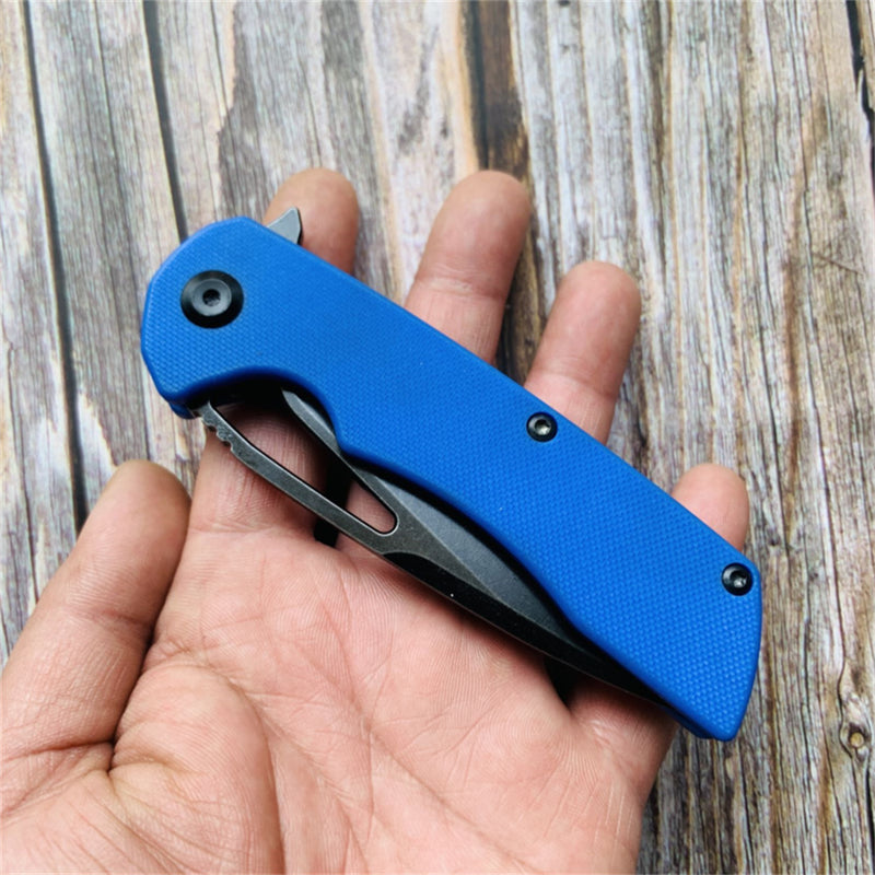 Kryo T1001B2 Black Coating D2  Blade Blue G10 Handle with Kim Ning Design