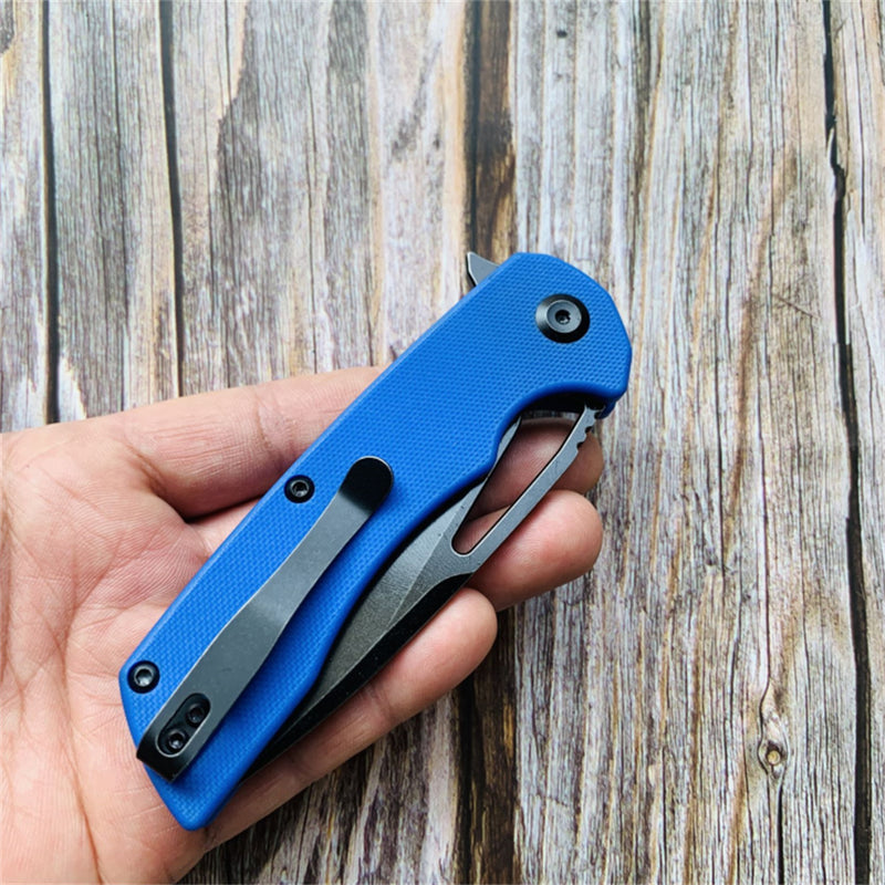 Kryo T1001B2 Black Coating D2  Blade Blue G10 Handle with Kim Ning Design