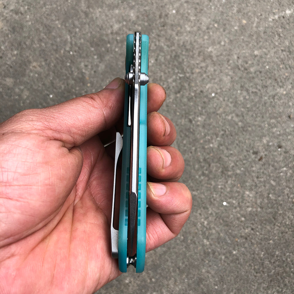 Main Street T1015B4 Blue G10 Handle Stonewashed 154CM Blade Dirk