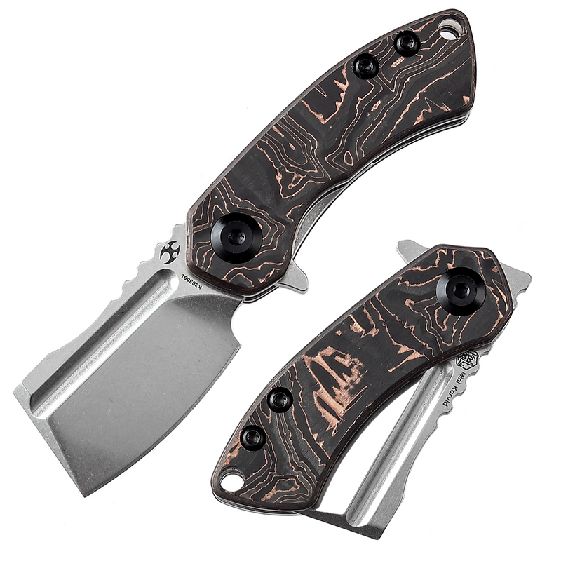 KANSEPT Mini Korvid Flipper knife Bronze Titanium Handle (1.45 KANSEPT Mini Korvid Flipper knife Bronze Titanium Handle (1.45
