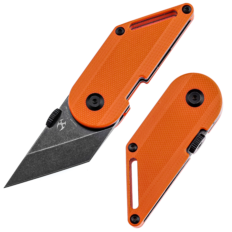 KANSEPT Dash T3045A3 Designed by Dirk Pinkerton Black Stonewashed 154CM Orange G10