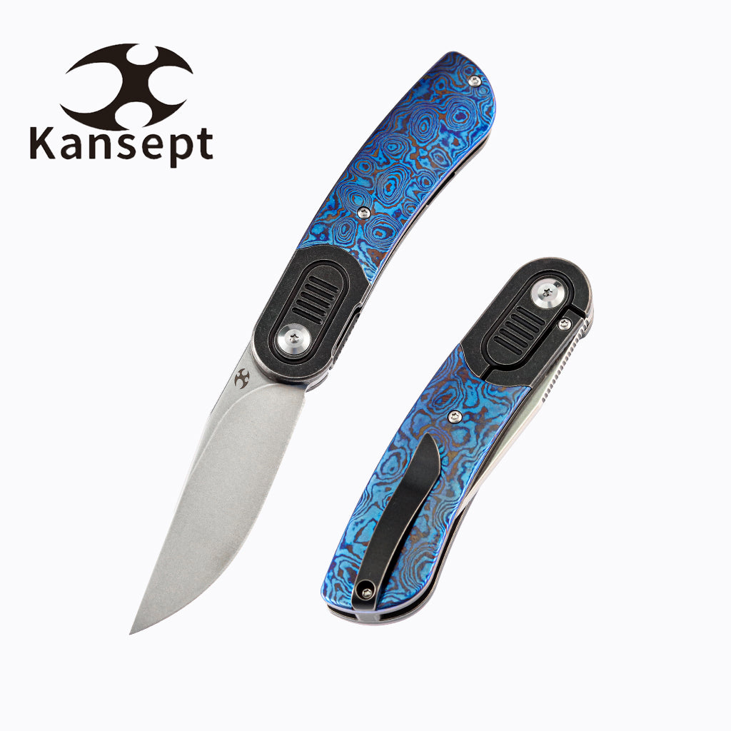 Reverie K2025A4 Black anodized Titanium Bolster + Timascus Scales