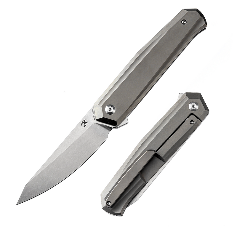 Integra K1042A2 Stonewashed M390 Bronze Anodized Titanium Designed by JK Knives