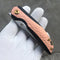 Mini Accipiter K2007A3 Front Flipper CPM-S35VN Blade Titanium Handle with Cooper Inlay