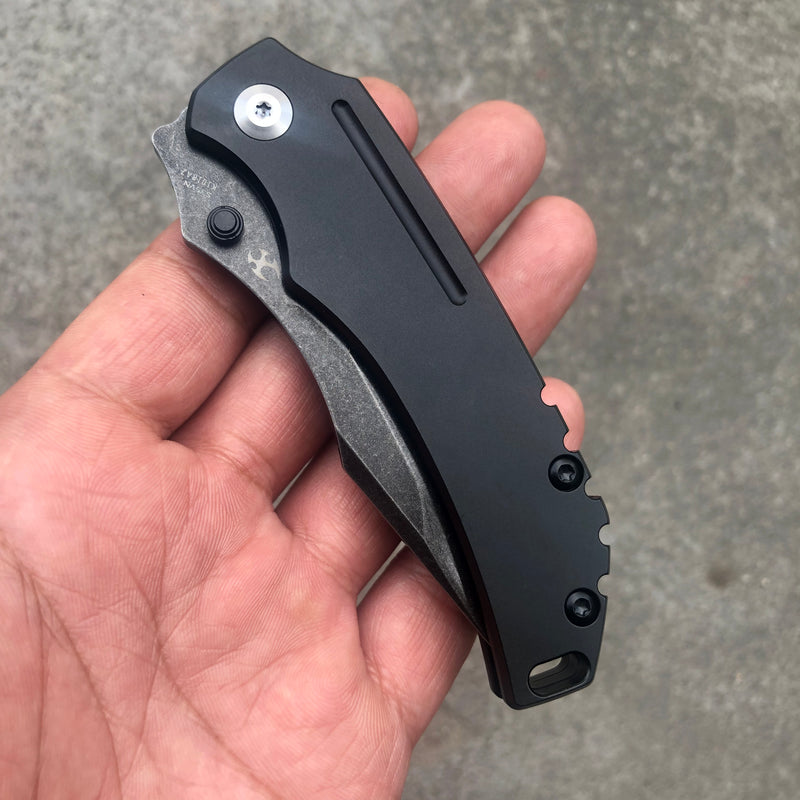 KANSEPT Pelican Edc Black Coating Titanium (3.00" CPM S35VN Blade) Kmaxrom Design-K1018A2