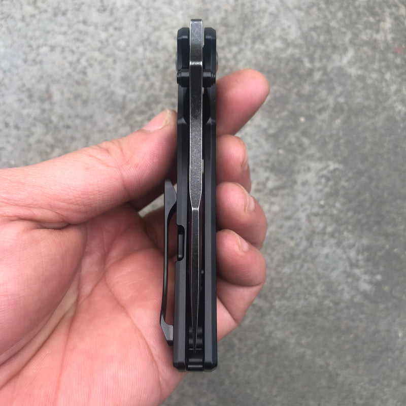 KANSEPT Pelican Edc Black Coating Titanium (3.00" CPM S35VN Blade) Kmaxrom Design-K1018A2