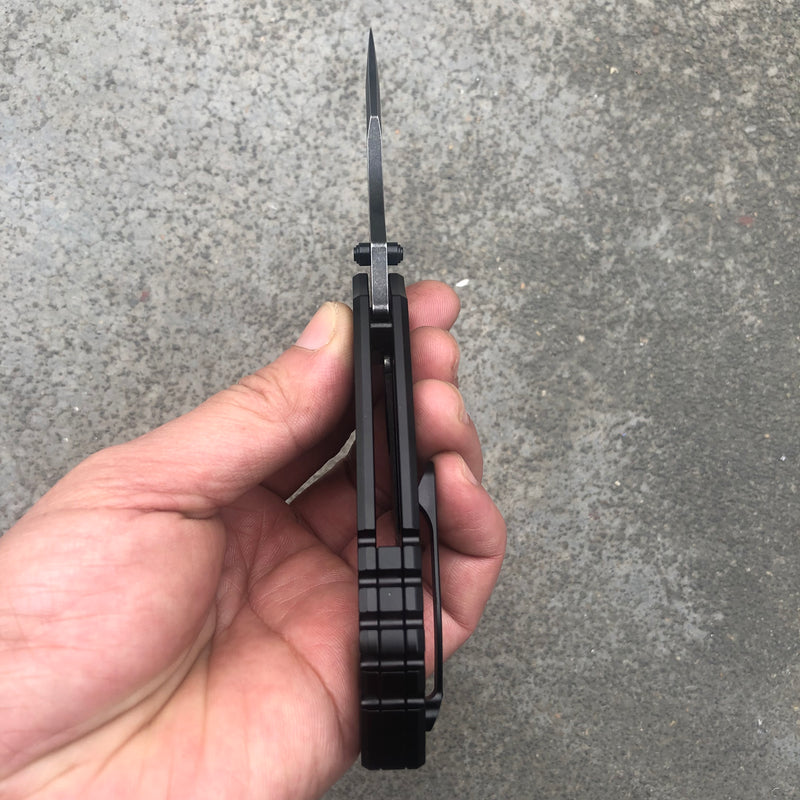 KANSEPT Pelican Edc Black Coating Titanium (3.00" CPM S35VN Blade) Kmaxrom Design-K1018A2