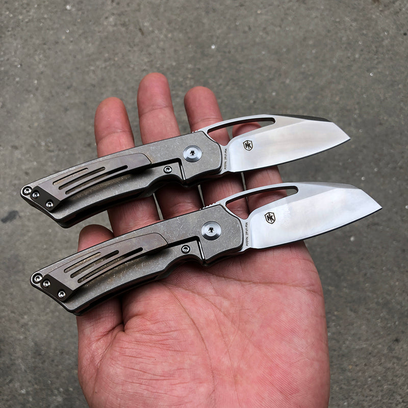 KANSEPT Goblin K2016A6 CPM-S35VN Blade and Titanium Handle with Holes Marshall Noble Design