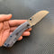 Convict K1023B2 CPM-S35VN  Blade Blue Anodized Titanium Handle Handle with Sheepdog Knives Design