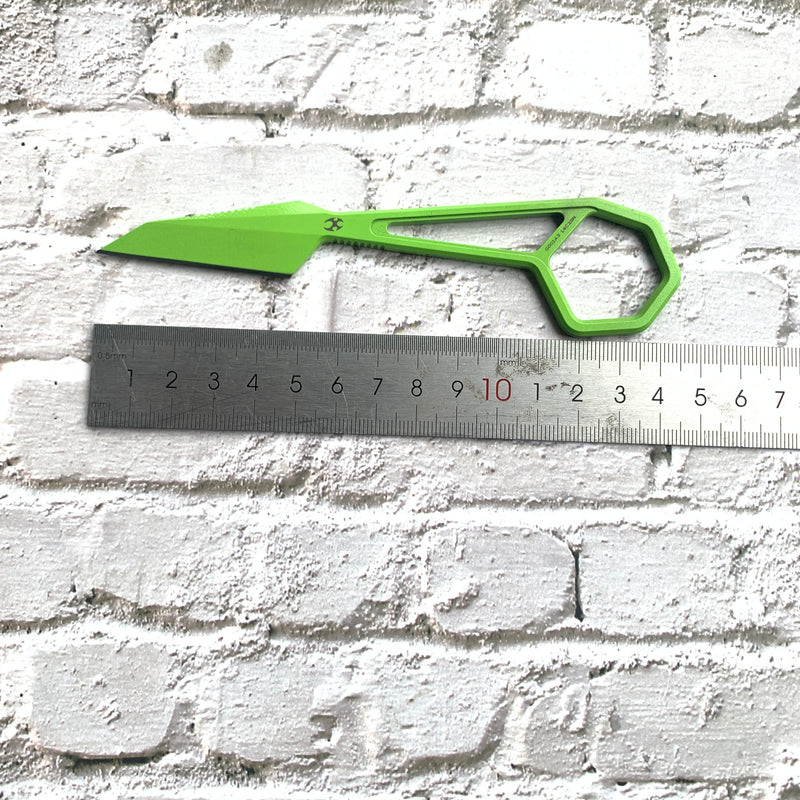 HEX G001A3 Light Green Coating 14C28N + Sheath Blade 14C28N Handle with Ostap Hel Design