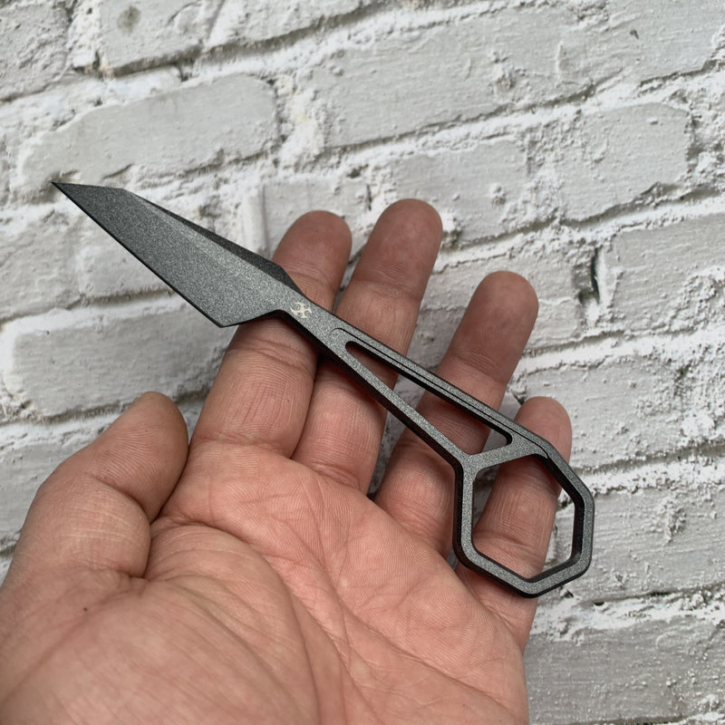 KANSEPT HEX G001A2 Dark Green Coating 14C28N +Sheath Blade 14C28N Handle with Ostap Hel Design