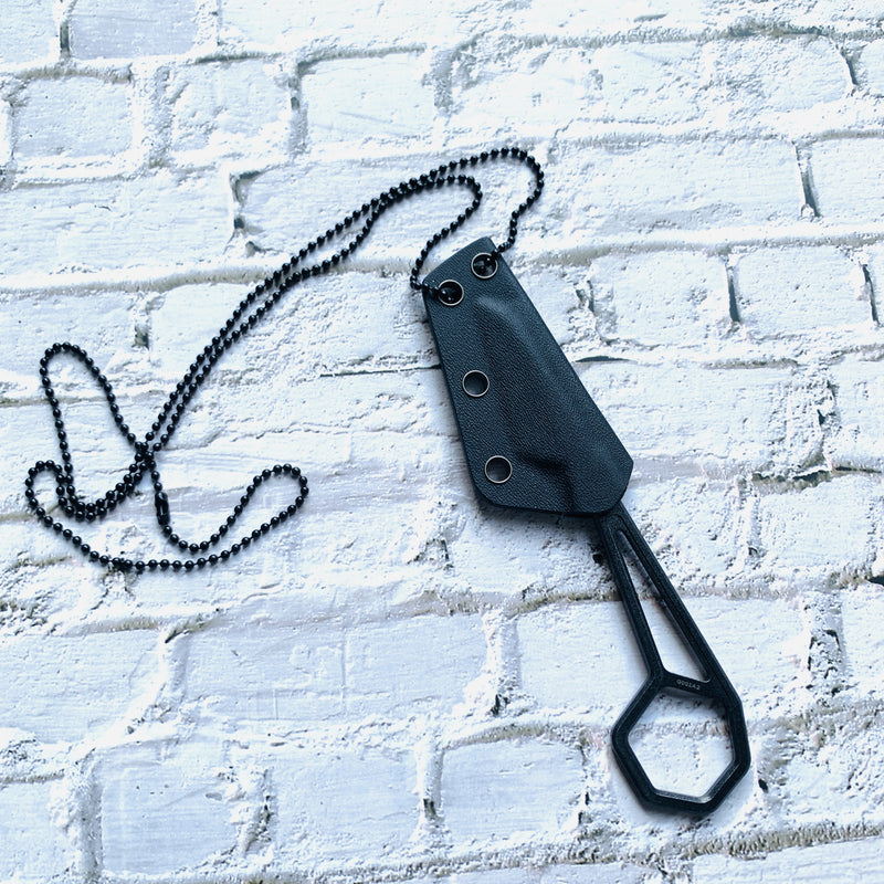 KANSEPT HEX G001A2 Dark Green Coating 14C28N +Sheath Blade 14C28N Handle with Ostap Hel Design