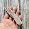 Reverie T2025A6 Stonewashed 154CM Blade Brown Micarta Handle with Justin Lundquist Design