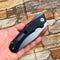 Mini Hellx T2008A1 Stonewashed D2 Blade Black G10 Handle with Mikkel Willumsen Design