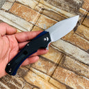 Mini Hellx T2008A1 Stonewashed D2 Blade Black G10 Handle with Mikkel Willumsen Design