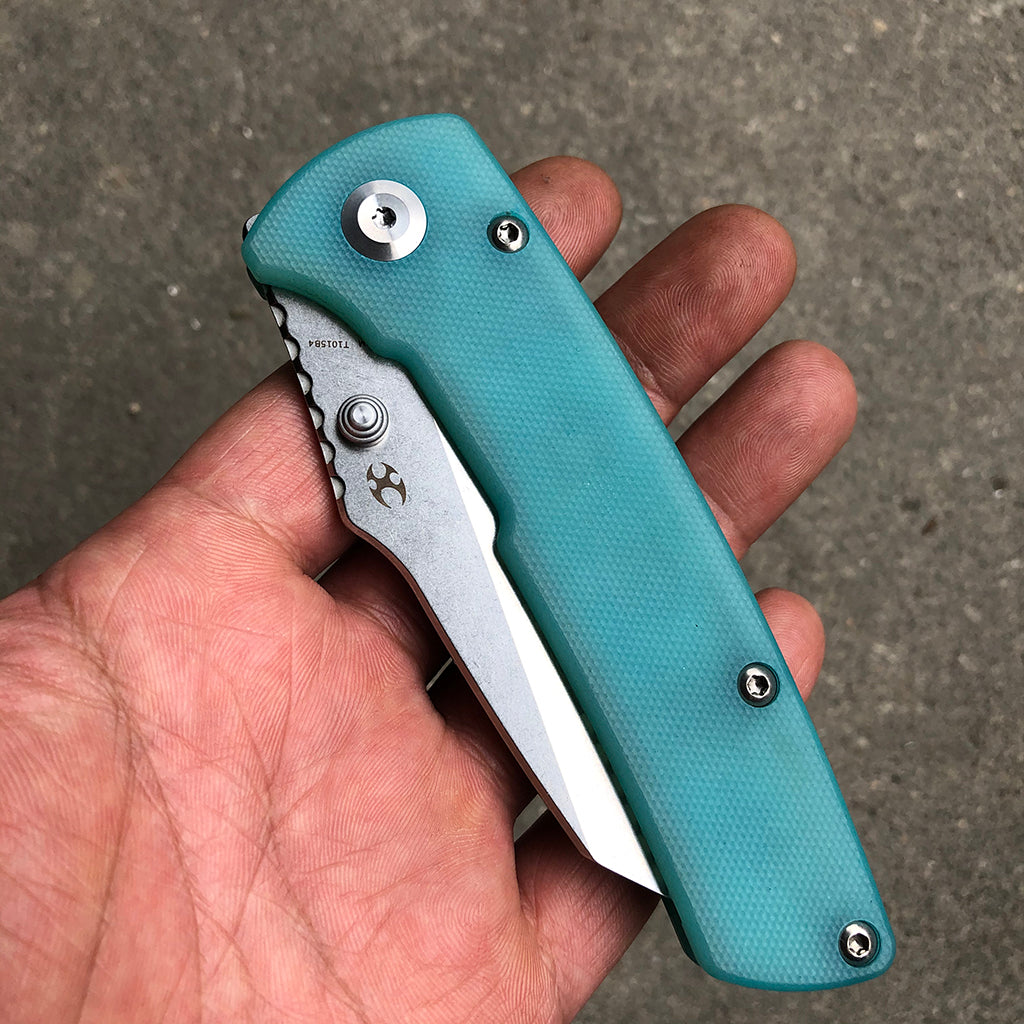 Main Street T1015B4 Blue G10 Handle Stonewashed 154CM Blade Dirk