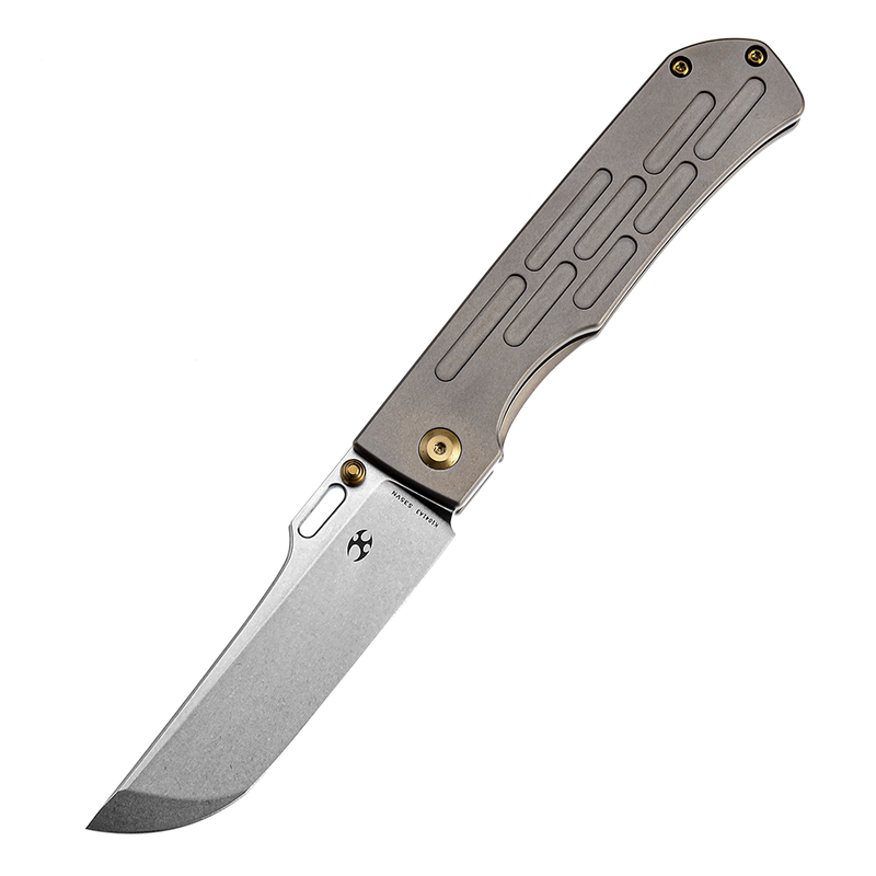 KANSEPT Reedus Stonewashed CPM-S35VN  Bronze Anodized Titanium Handle with D.O.C.K. Design-K1041A3