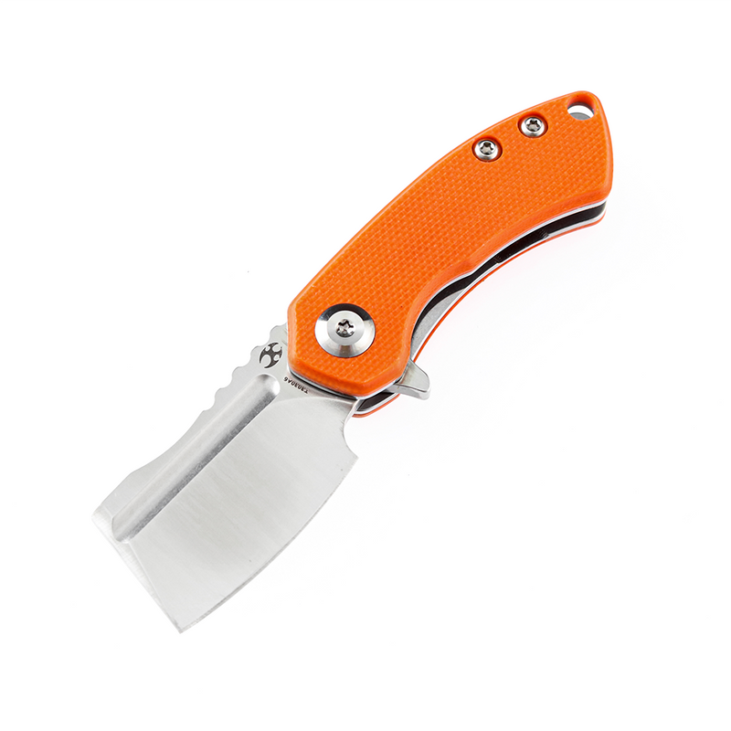 KANSEPT Mini Korvid  Flipper Knife Orange G10  Handle (1.45'' 154CM Blade) Koch Tools Design -T3030A6