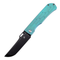 Reedus K1041A4 Black TiCn Coated and Stonewashed CPM-S35VN Green Anodized Titanium Handle with D.O.C.K. Design