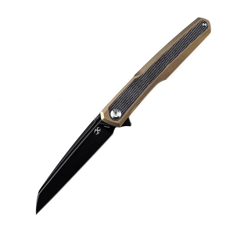 KANSEPT Arcus K1046A4 Ostap Hel Design Black Stonewashed CPM-S35Vn Golden Anodized Titanium + Black Micarta